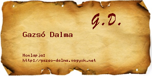 Gazsó Dalma névjegykártya